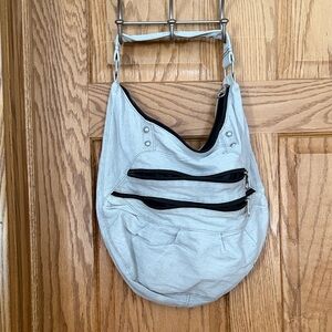Gray Roxy Purse with Zippers